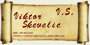 Viktor Skevelić vizit kartica